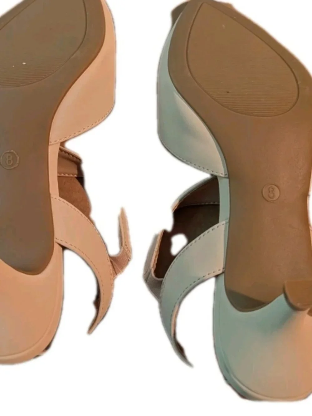 Mysoft Womans Heel Pumps Nude 2 inch Party Dress Shoes Size 8 brand new with tag